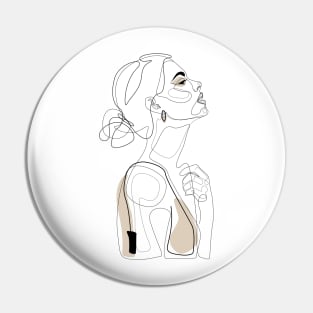 Beige Beauty Pin