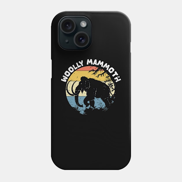 woolly mammoth animal vintage Phone Case by RayanPod