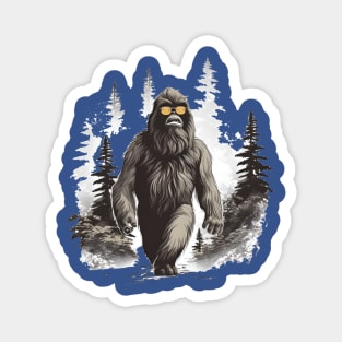 Dope Sasquatch in Nature Magnet