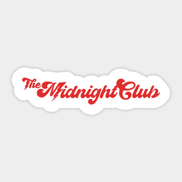 Red Logo Design - The Midnight Club - Sticker | TeePublic