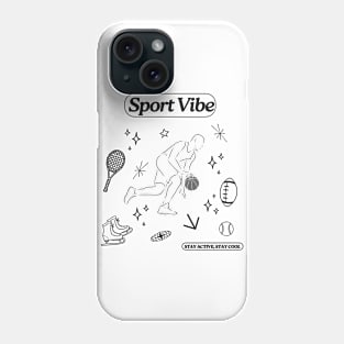 Vintage Retro Sports Art Graphic Phone Case