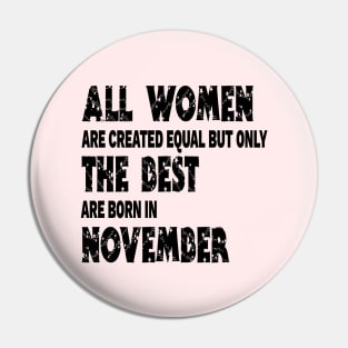 Birthday Woman November Woman Pin