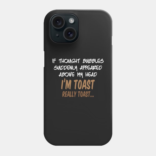 Bad Thought (Dark B/G) Phone Case by WIZECROW