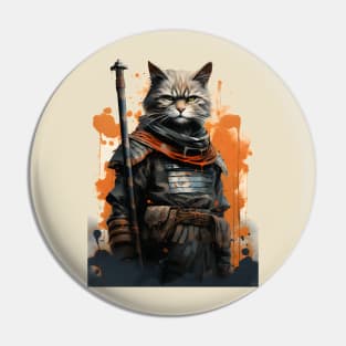 Warrior Cat in Uniform Pin