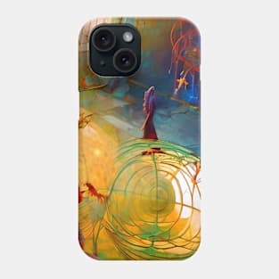 Vivid abstract with weird forms Phone Case