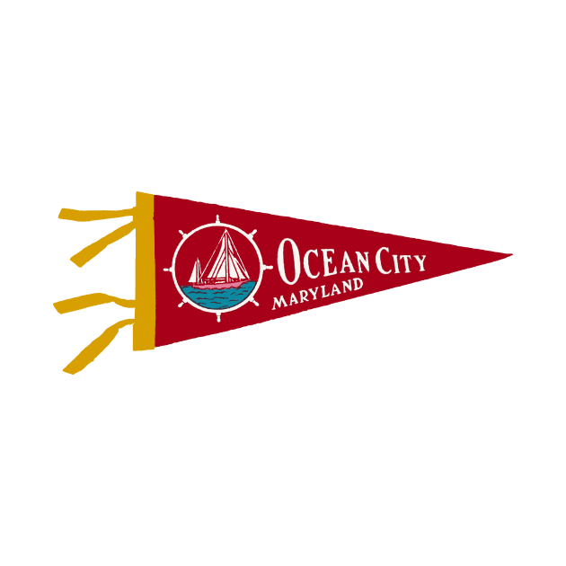 Ocean City Pennant by ZSONN