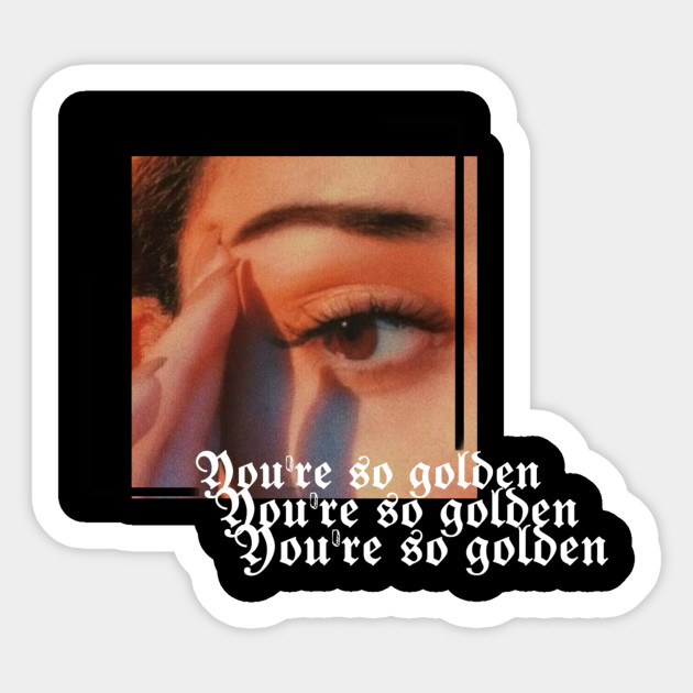 Golden Harrystyles Sticker Teepublic Au