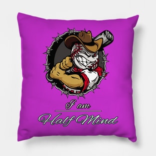 Baseball stick player Stickers Pillow