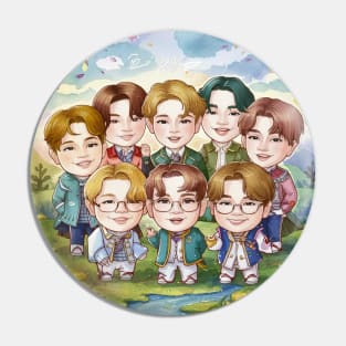 BTS All Members Pin