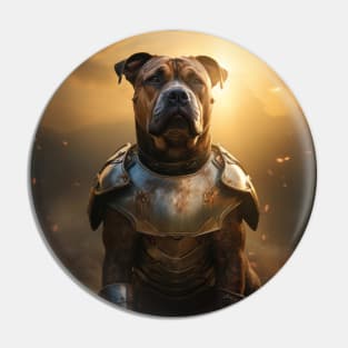 Staffy Gladiator Pin