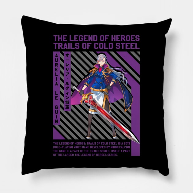 Aurelia Le Guin | Trails Of Cold Steel Pillow by GuruBoyAmanah