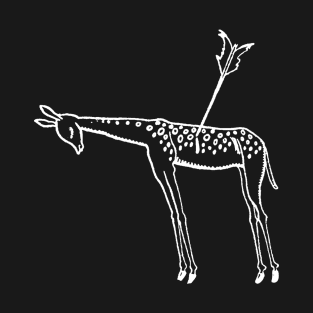 Wounded Deer Antique Illustration T-Shirt