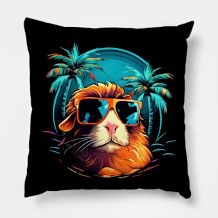 Retro Wave American Guinea Pig Good Vibes Shirt Pillow