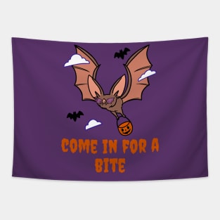 Come In For A Bite Bat Tapestry