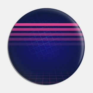 Allure of the Synthwave Lines Pin