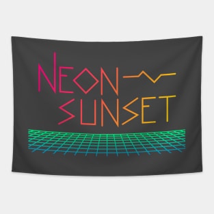 Neon Sunset 3 Tapestry