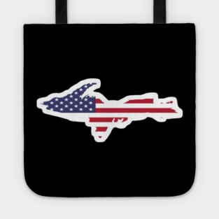 American Flag Upper Peninsula Logo Tote