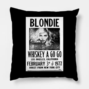 blondie 1977 Pillow