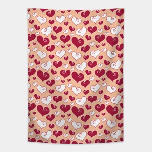 Cute Hearts Seamless Pattern 051#001 Tapestry