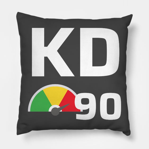 Keyword Difficulty 90 Pillow by CyberChobi