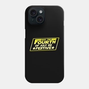 May The 4th Of July Independence Day Slogan Phone Case