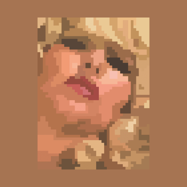 Pixel Art (retro blond girl) by Dmitry_Buldakov