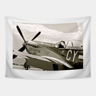 P-51 Mustang Fighter Plane Tapestry