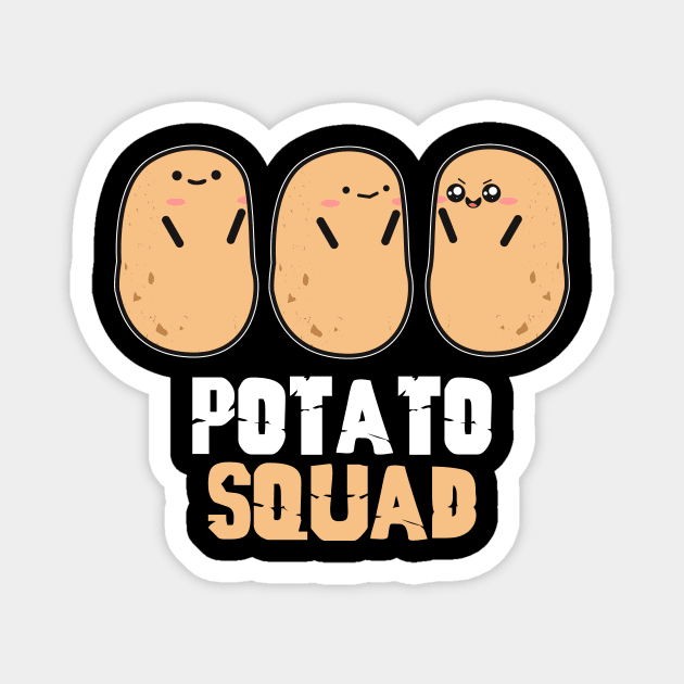 Potato Squad Magnet by Imutobi