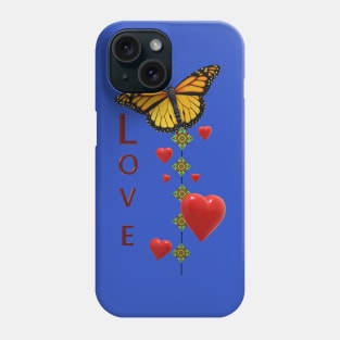 butterfly an love Phone Case