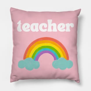 Rainbow Teacher Pillow