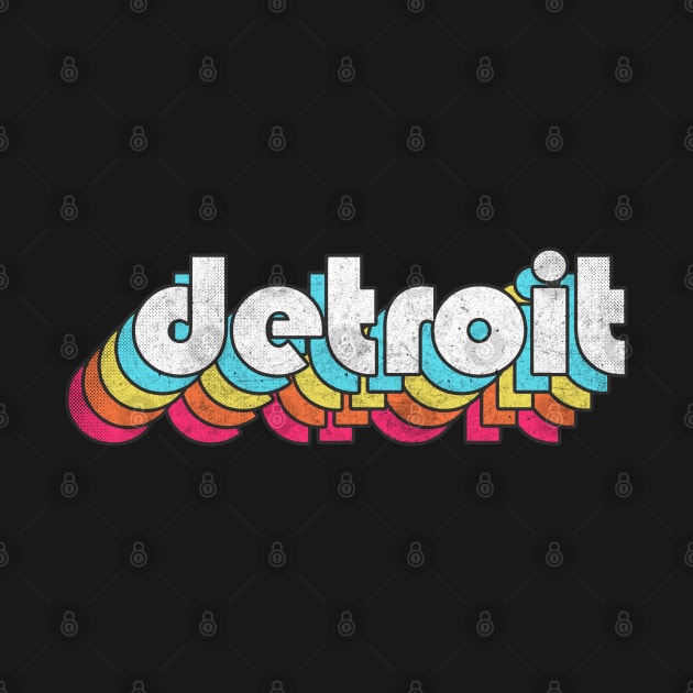 Detroit, Michigan \\// Retro Typography Design by DankFutura