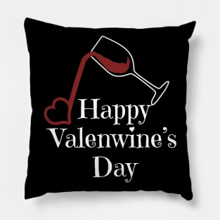 Happy Valenwines Day Pillow