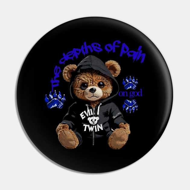 Evil Twin - Bad Bear Pin by Angelic Gangster