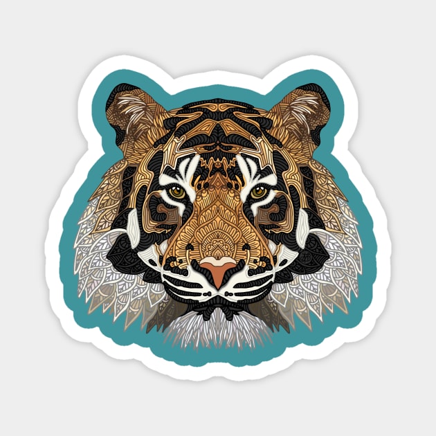 Tiger Magnet by ArtLovePassion