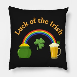 Luck of the Irish - Rainbow Pillow