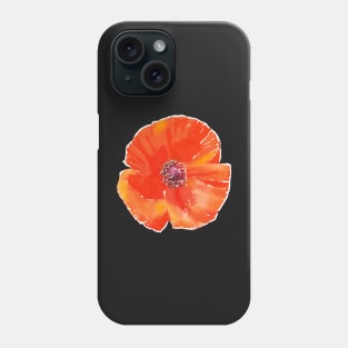 Scarlet Poppy Phone Case