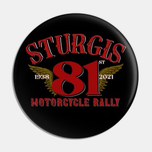 81st Sturgis Motorcycle Rally - Retro Style Pin