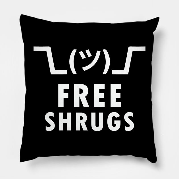 Free Shrugs Pillow by lilmousepunk