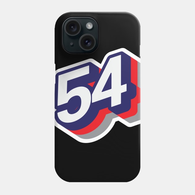 54 Phone Case by MplusC