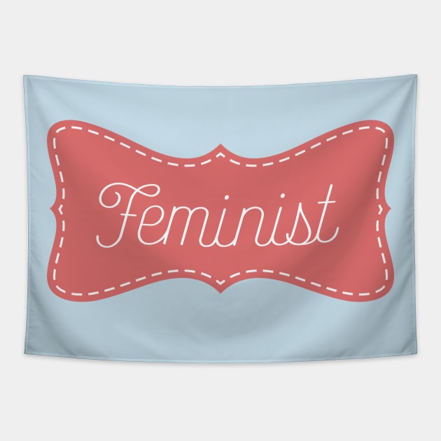 Sewn Feminist Shirt Tapestry by FeministShirts