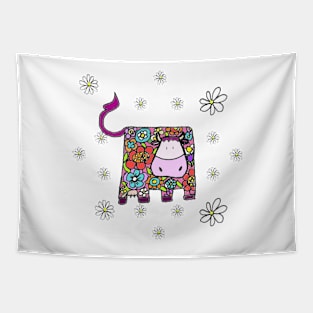 Florita the cow Tapestry