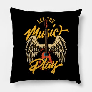 Let The Rock Music Play Pillow