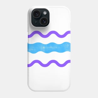 blue purple texture art Phone Case