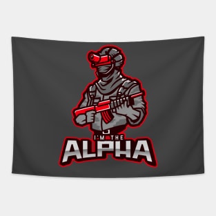 I'm The Alpha (8) Tapestry