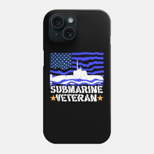 Submarine veteran USA American hero veterans day Phone Case