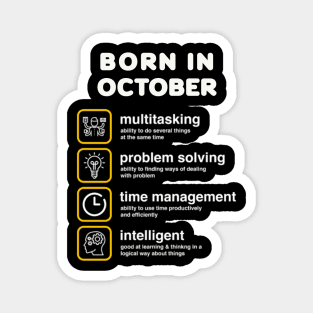 Born in October Magnet