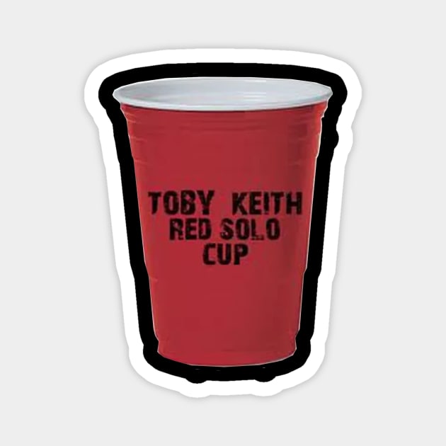 Toby Keith-Red Solo Cup Magnet by HerbalBlue