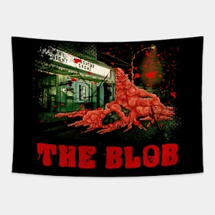 Unstoppable Force The Blob Genre T-Shirt For Fans Of Classic Monster Films Tapestry