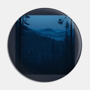 Blue Dusk Forest View #5 Pin