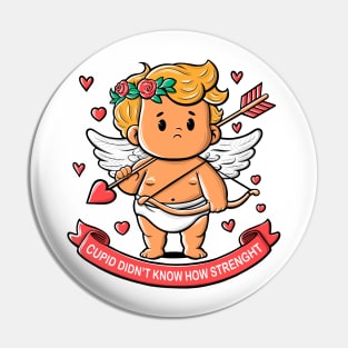 Cupid with bow and arrow Pin